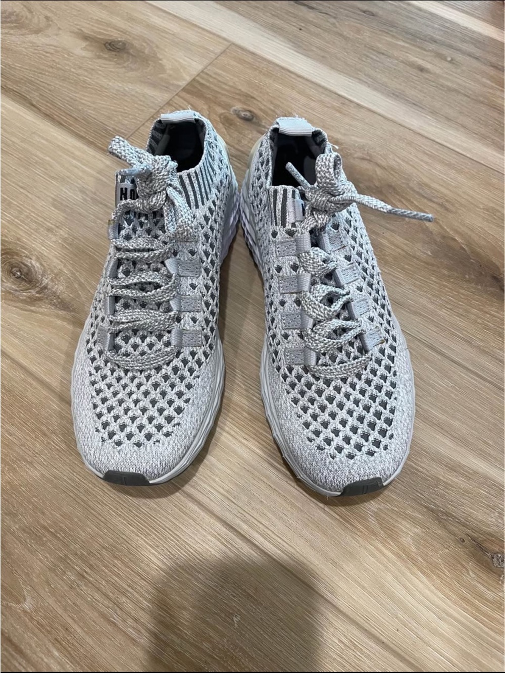 NOBULL Light Gray Knit Athletic Shoes